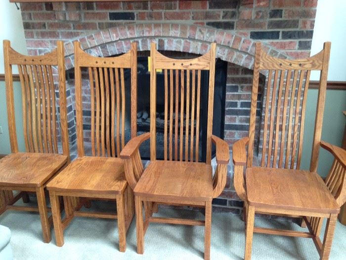 Prairie style dining chairs