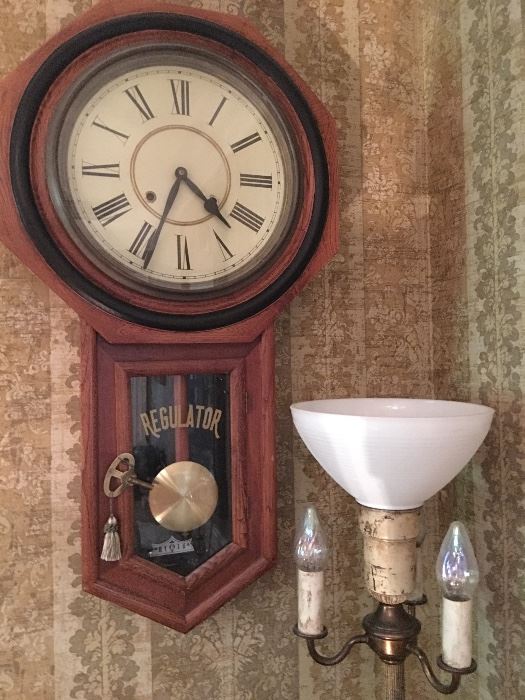 Wall Clock, floor lamp