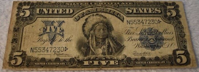 $5 Indian Chief Note