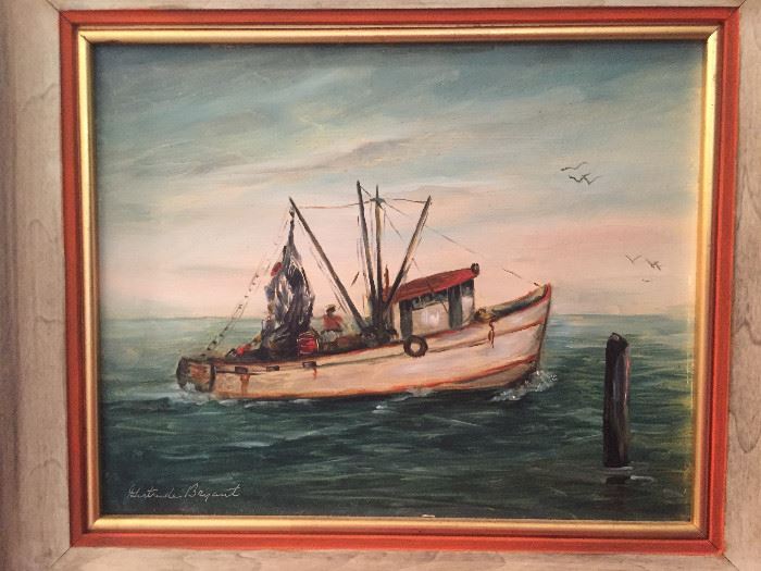 Original oil painting by Gertrude Bryant 
