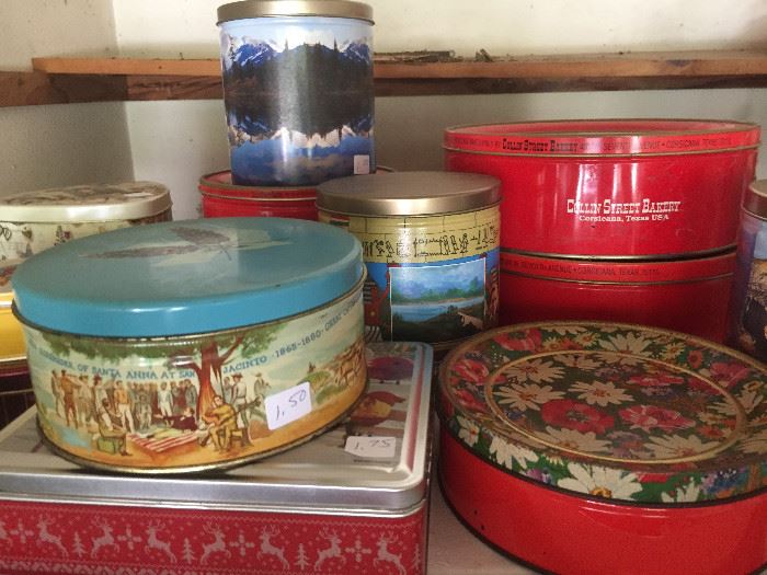 Vintage tin collection