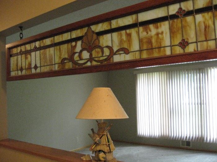 Large stain glass hanging