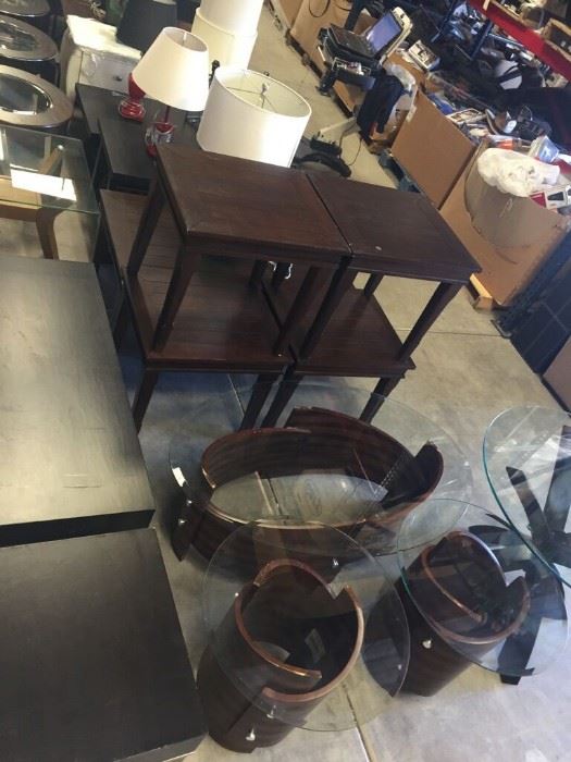 Tables, lamps and more.  Former model home furnishings.