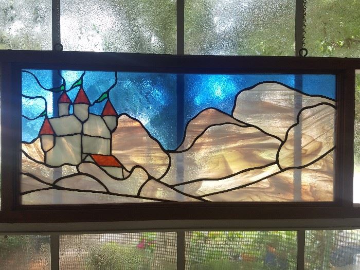 Stained glass panel