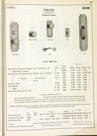 Russwin 1923 Catalogue Picture Depicting the "Thetis" Pattern
