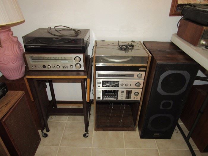 Electronics, Stereo components (receivers, turntables, speakers, cassette players, 8-track player and more)