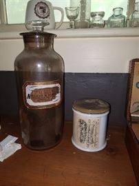 Apothecary jars and other pharmaceutical jars