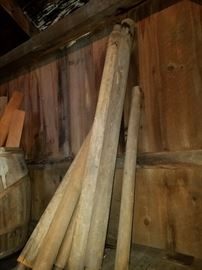 Interesting wood pieces in the barn
