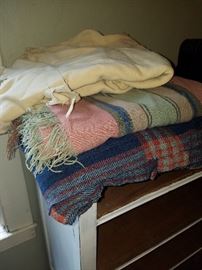 Variety of blankets some need TLC