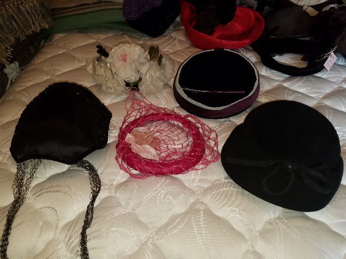 Variety of ladies hats