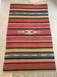 Antique Navajo Hand Made Native American Blanket