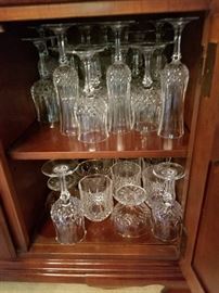 Crystal Wine Glasses and water goblets