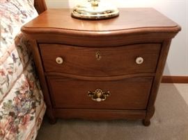 Night stand with hidden drawer 
