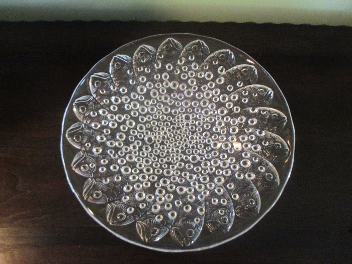 Lalique 14" fish bowl