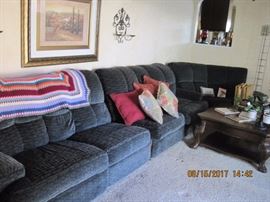 Blue/Green Section with sofa sleeper