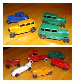 Vintage Metal Toy Cars - Dinky Toys, Tootsie Toys, Lesney England