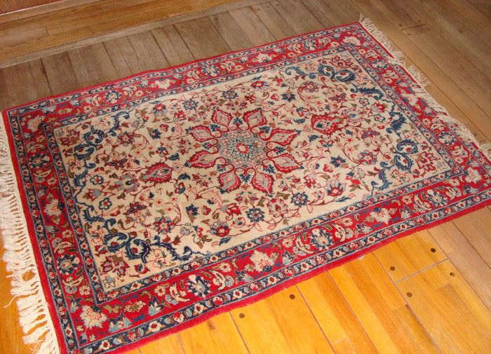 Vintage Persian Rug - Reds and Blues - 64" x 40"