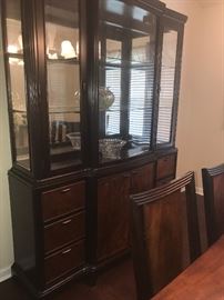 Two toned China cabinet 