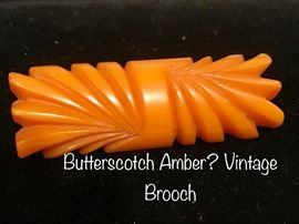 Butterscotch Amber? Brooch