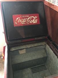 Large chest vintage Coca-Cola cooler