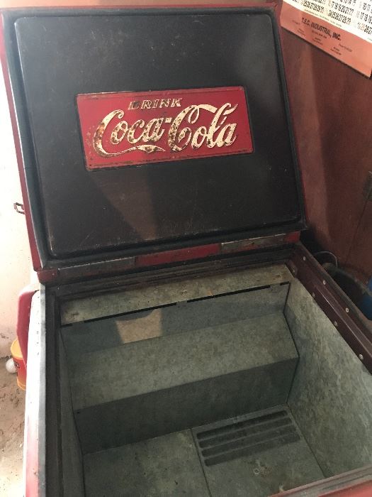 Large chest style Coca-Cola Cooler