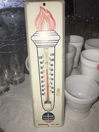 Vintage Standard Fuel Oil advertising thermometer