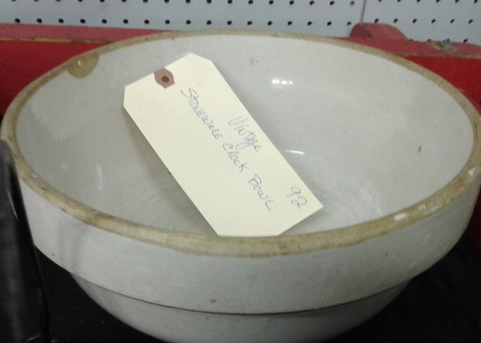 Vintage Stoneware Crock Bowl 
