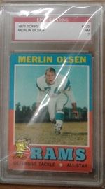 Merlin Olsen Graded Football Card 