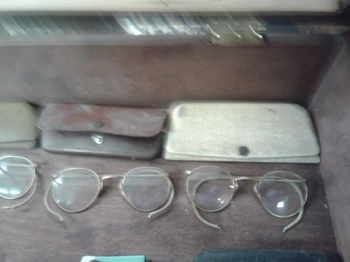 Old Gold Eye Glasses 