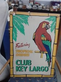 Club Key Largo Sign 