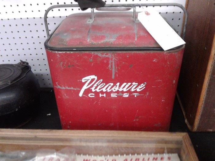 1950's Pleasure Chest Red Cooler 