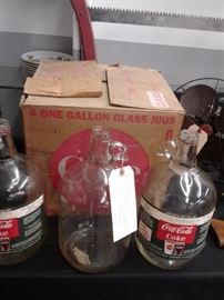 3 Old Coca-Cola Syrup Bottles with Original box 
