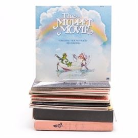 Vintage Children's Records: A collection of vintage children’s records. This collection features approximately twenty-three records and two box sets. Featured titles include The Muppet Movie Original Soundtrack Recording, the music of Star Wars performed by the London Philharmonic Orchestra, Songs from the Jungle Book, Alice’s Adventures in Wonderland and more.