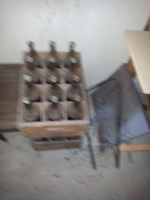 VESS  SODA BOTTLES AND CRATE