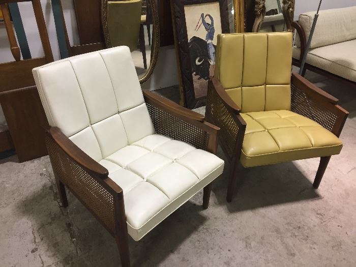 Pair mid-century chairs