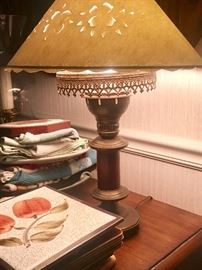 Nice Vintage Lamp and Linen
