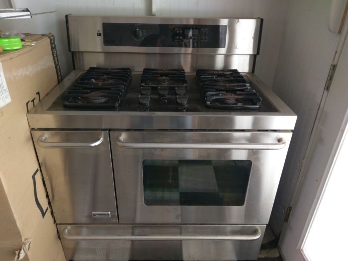 Kenmore elite, 40 inch wide dual oven. 