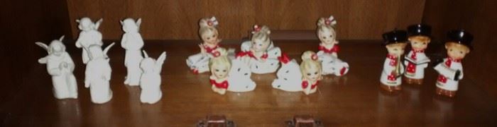 Goebel Angels, Christmas Girl Figures (some repaired)