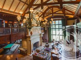 Interior shot of Grand Hall. More Photos are posted on our website @ https://aether.estate/scott-jones-estate-sale
