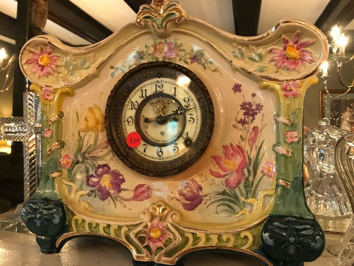 Antique Ansonia Royal Bonn mantle clock 