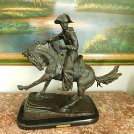 Bronze statue “Cowboy" by Fredric Remington