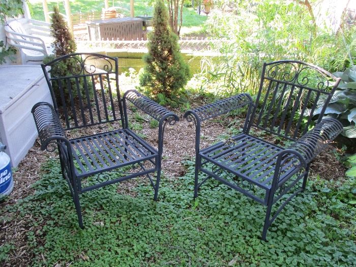 Wrought iron chairs