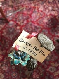 1880 antique hat pins 