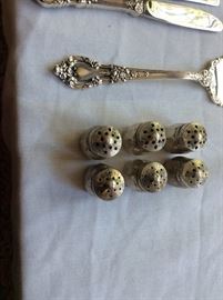 Sterling salt and pepper shakers