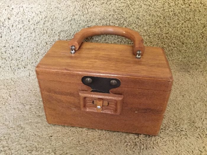 Vintage wooden purse