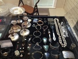 Sterling & Costume Jewelry.