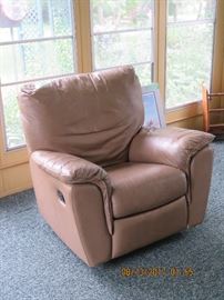 Overstuffed recliner