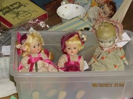 Vintage Hansel & Gretel dolls; bisque Made In Japan doll