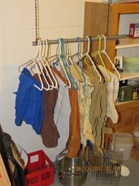 Dyed, tanned, deer skins