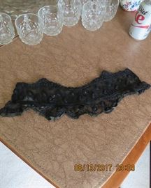 Antique black lace 